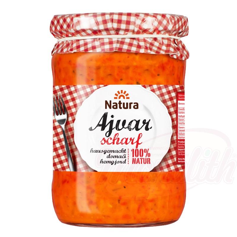 Ajvar piccante 540g - Natura